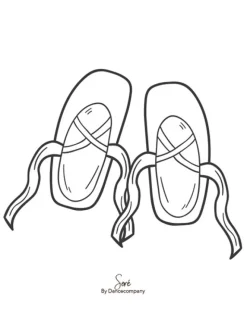 Børn Dansebutikken Andet Til Ballet|Balletting Børn-A5 balletkort til at farvelægge - 9 stk i en pakke