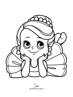 Børn Dansebutikken Andet Til Ballet|Balletting Børn-A5 balletkort til at farvelægge - 9 stk i en pakke