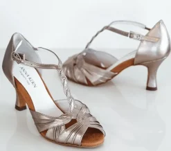 Dame Dansebutikken Brudesko|Salsasko Damer-Anna Kern dansesko antik med 6 cm hæl - Solange