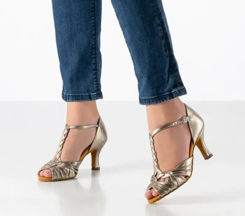 Dame Dansebutikken Brudesko|Salsasko Damer-Anna Kern dansesko antik med 6 cm hæl - Solange