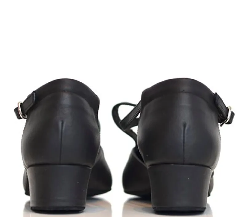 Dame Dansebutikken Folkedansesko Damer|Salsasko Damer-Anniel dansesko/træningssko m.kryds rem - 2181