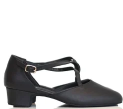 Dame Dansebutikken Folkedansesko Damer|Salsasko Damer-Anniel dansesko/træningssko m.kryds rem - 2181