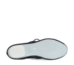 Dansebutikken Gymnastiksko Voksne-Anniel sort snøre gymnastiksko skind med hæl