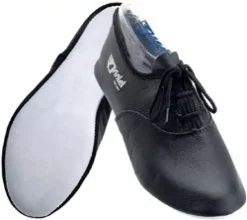 Dansebutikken Gymnastiksko Voksne-Anniel sort snøre gymnastiksko skind