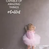 Dansebutikken Andet Til Ballet-Balletplakat lille pige rosa tutu