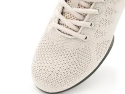 Dame Dansebutikken Salsasko Damer|Swingsko Damer-Beige dansesneaker i åndbar strik til damer - Suny