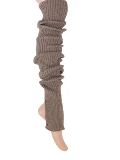 Dansebutikken Benvarmere Til Yoga|Benvarmere Til Ballet-Benvarmere ribstrik lysebrune 85 cm Seré