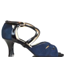 Dame Dansebutikken Salsasko Damer|Tangosko Damer-Blå dansesko Nueva Epoca Rosita 6 cm hæl