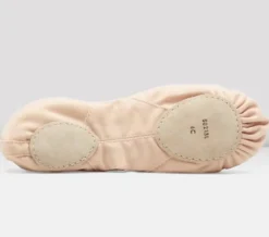 Dansebutikken Balletsko Bløde-Bloch kanvas spring balletsko rosa splitsål