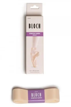 Dansebutikken Balletsko Tilbehør-Bloch satin stretch bånd