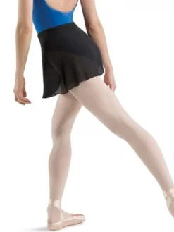 Dame Dansebutikken Underdele Damer|Ballet Underdele Damer-Bloch sort kort chiffon slå om skirt