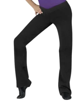 Børn Dansebutikken Underdele Piger|Ballet Underdele Børn-Bloch sorte dansebukser til piger i bomulds stretch