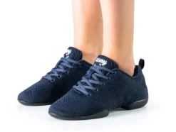 Dame Dansebutikken Salsasko Damer|Swingsko Damer-Blåsorte sneaker åndbar strik til damer - Suny