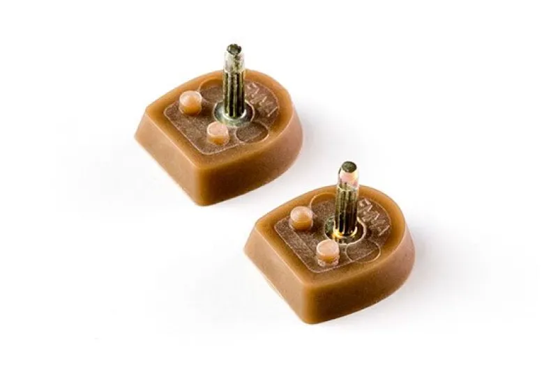 Dansebutikken Dansesko Tilbehør-Brune hæl tips til Anna Kern Dansesko med 6 cm hæl