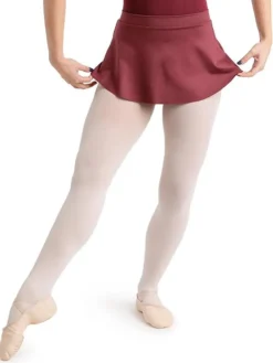 Dame Dansebutikken Skørter Til Skøjteløb|Ballet Underdele Damer-Capezio bordeaux pull-on skørt damer