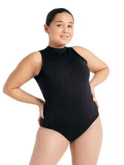 Dame Dansebutikken Balletdragter Damer-Capezio højhalset dragt i sort