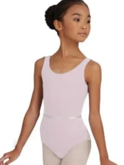 Børn Dansebutikken Dragter Piger|Balletdragter Børn-Capezio lyslilla dragt med bælte til piger