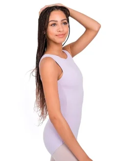 Børn Dansebutikken Dragter Piger|Balletdragter Børn-Capezio lyslilla dragt med bælte til piger