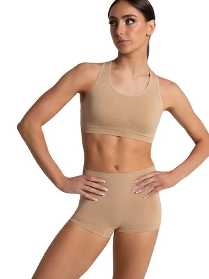 Børn Dansebutikken Gymnastik Undertøj Pige|Ballet Underdele Børn-Capezio nude seamless hotpants til piger
