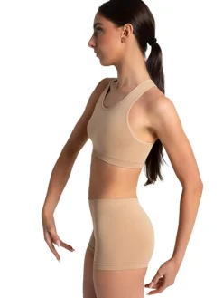 Børn Dansebutikken Gymnastik Undertøj Pige|Ballet Underdele Børn-Capezio nude seamless hotpants til piger