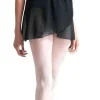 Dame Dansebutikken Underdele Damer|Ballet Underdele Damer-Capezio sort chiffon wrap skirt