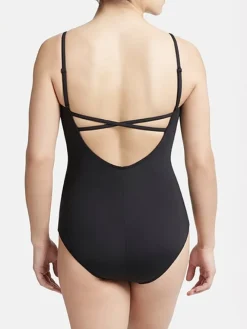 Dame Dansebutikken Dragter Damer|Balletdragter Damer-Capezio sort dragt m/indbygget C - D bh cup