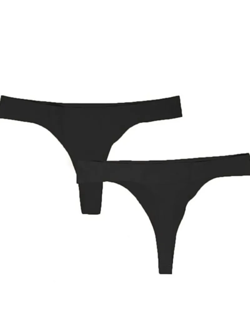 Dame Dansebutikken Gymnastik Undertøj Damer|Ballet Undertøj Damer-Capezio sort string til dans/ballet/gymnastik