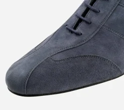 Dansebutikken Tangosko Herrer|Salsasko Herrer-Dansesko flot blå ruskind Werner Kern