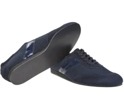 Dansebutikken Tangosko Herrer|Salsasko Herrer-Diamant mørkeblå dansesneaker vario spin sål til herrer