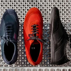 Dansebutikken Tangosko Herrer|Salsasko Herrer-Diamant mørkeblå dansesneaker vario spin sål til herrer