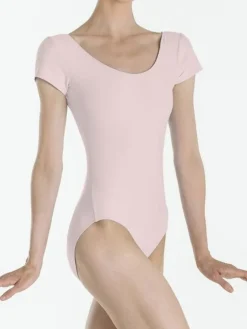 Dame Dansebutikken Balletdragter Damer-Dragt med korte ærmer i lyserød fra Wear Moi