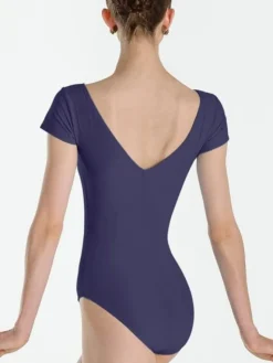 Dame Dansebutikken Balletdragter Damer-Dragt med korte ærmer i navy fra Wear Moi