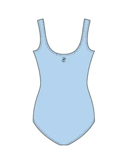 Dame Dansebutikken Balletdragter Damer-Dragt med tank ærmer i lyseblå fra Wear Moi