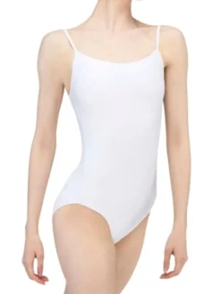 Dame Dansebutikken Balletdragter Damer-Dragt med tynde stropper i hvid fra Wear Moi