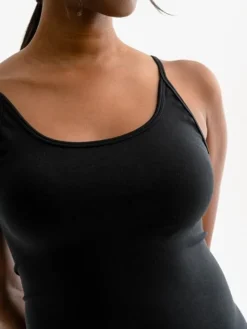 Dame Dansebutikken Heldragter Til Yoga|Heldragter Damer-Drop of Mindfulness Izzy rib kort jumpsuit i sort