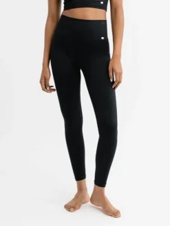 Dame Dansebutikken Pilates Bukser/leggings|Yogabukser-Drop of Mindfulness Jeane rib leggings i sort