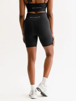 Dame Dansebutikken Pilates Bukser/leggings|Yogabukser-Drop of Mindfulness Lola shorts i mat sort