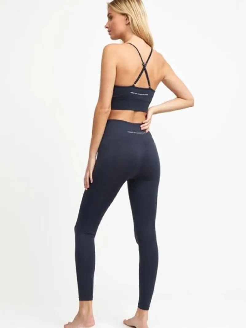 Dansebutikken Pilates Bukser/leggings|Yogabukser-Drop of mindfulness mørkeblå seamless leggings