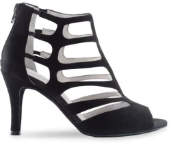 Dame Dansebutikken Salsasko Damer|Tangosko Damer-Flot Anna Kern sort spændende dansesko