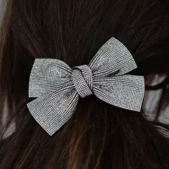 Dansebutikken Hår Accessories-Flot hårsløjfe med sølv sten