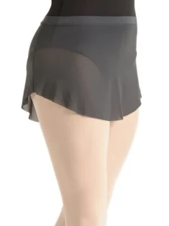 Dame Dansebutikken Ballet Underdele Damer-Flot kort grå balletskørt fra BalletRosa