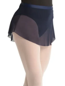 Dame Dansebutikken Ballet Underdele Damer-Flot kort marineblåt balletskørt fra BalletRosa