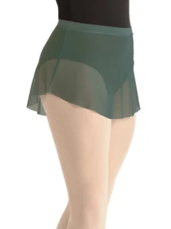 Dame Dansebutikken Ballet Underdele Damer-Flot kort olivengrøn balletskørt fra BalletRosa