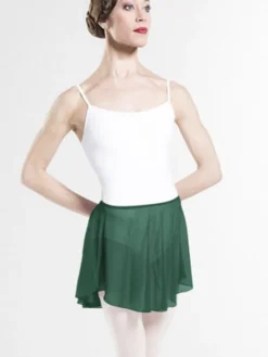 Dame Dansebutikken Ballet Underdele Damer-Flot mørkegrønt pull-on skørt fra WearMoi