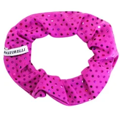 Dansebutikken Rhinsten/smykker|Gymnastik Hårtilbehør-Fuchsia hårelastik med trykte palietter