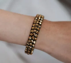 Dansebutikken Smykker Til Dans-Guld rhinsten armbånd