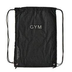 Dansebutikken Andet Til Gymnastik-Gymnastikpose sort med guldtryk - GYM