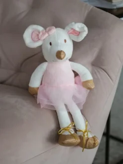 Børn Dansebutikken Andet Til Ballet|Balletting Børn-Hvid balletmus med tutu og balletsko