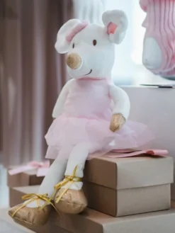 Børn Dansebutikken Andet Til Ballet|Balletting Børn-Hvid balletmus med tutu og balletsko