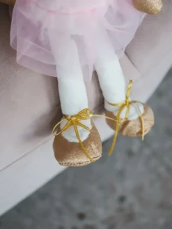 Børn Dansebutikken Andet Til Ballet|Balletting Børn-Hvid balletmus med tutu og balletsko